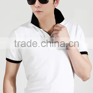 2015 Hot Sale Short Sleeeve Polo Shirts,cheap Dry Fit Polo Shirt for Men,pure Color Men's Polo thumbnail-4