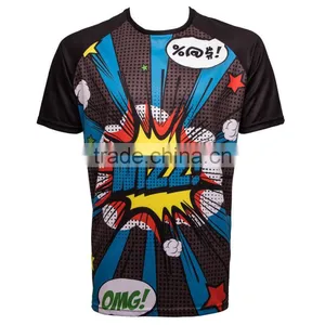 Design Your Own Custom 100 Polyester Sublimation Sport t Shirt thumbnail-1