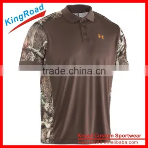 Wholesale Cheap 100% Polyester Army Polo Shirts for Men thumbnail-1