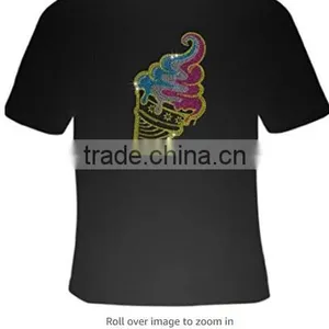 Ice Cream Cone Rhinestone Iron on Transfer thumbnail-1