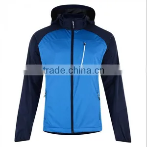 Two-colour Combination Men's Hoody Autumn/Winter Softshell Jacket thumbnail-1