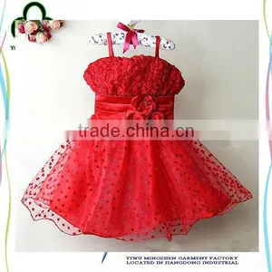 Lovely Child Tulle Flower Pattern Puffy Summer Cute Dress for Baby Girl Dresses thumbnail-1