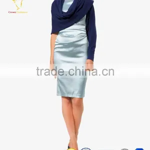 Navy Blue Wrap Poncho Shawl thumbnail-1