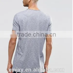 China Supplier o Neck t Shirt Irregular Cutting Mens t Shirt thumbnail-2