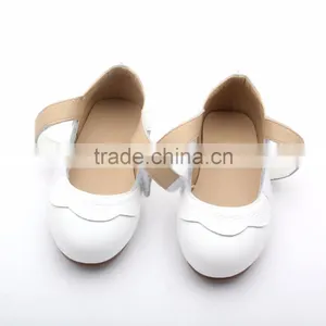 Plain White Leather Baby Mary Jane Shoes Girls Dress Shoes thumbnail-2