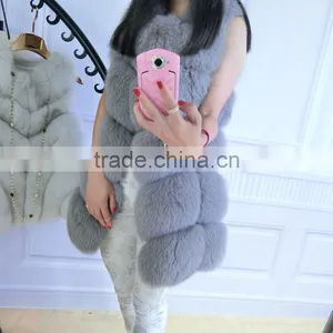 Myfur Luxury High Quality Winter Women's Coat Graceful Fox Fur Gilet Fox Fur Vest thumbnail-3