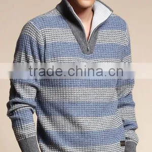 2017 Newest Scarf Pullover Design Nylon Men Sweater With Best Price thumbnail-3