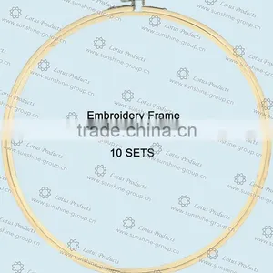 Wholesale Cross Stitch Supplies Sewing Tools Circle Round Natural Bamboo Embroidery Hoops004 thumbnail-1