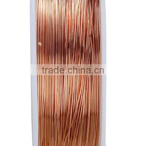 High Quality Round Rose Gold 0.3mm Copper Beading Wire Thread Cord thumbnail-2