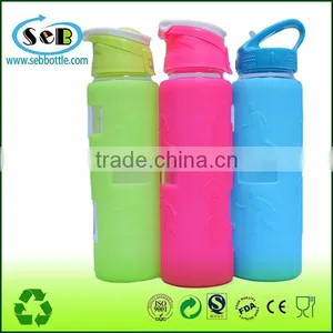 Attractive 700ml Glass Bottle Clear Bottle Glass Water Bottle thumbnail-2