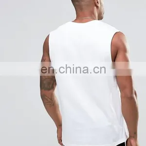Healy no Label High Quality Gym Sport Cotton Custom Spandex Bodybuilding Tank Top Men thumbnail-3