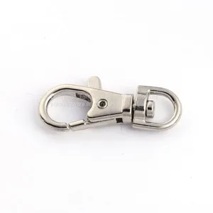 Metal Swivel Clasps Metal Lobster Claw Clasp Hook Key Rings and Keychain Make Your Own Key Ring thumbnail-2