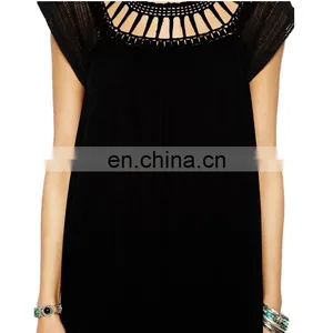 Short Cap Sleeve Open Neck Bangkok Tops and Dress thumbnail-5