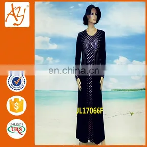 Islamic Women Clothing Abaya Jalabiya Kaftan Beaded Dress 2014 thumbnail-1