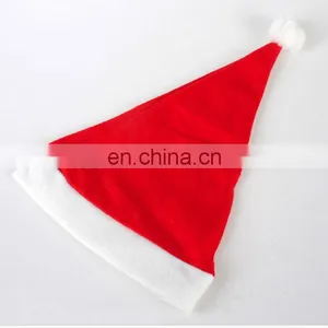 Beautiful Red Plush Christmas Hat/Plush Santa Hat/Plush Christmas Decoration thumbnail-1