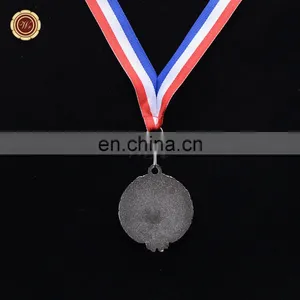 WR Online Shopping Custom Metal Soccer Medal Quality Silver Foil Sport Game Awards Medal thumbnail-3