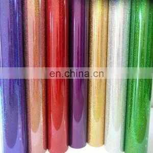 3 Sheets Glitter Heat Transfer Vinyl, Assorted Colors thumbnail-1