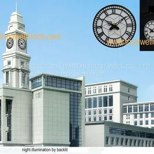 Four 4 Faces Street Clocks With Gps Synchronization thumbnail-1