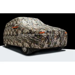 PU Coated Camouflage PEVA Add Cotton Fabric SUV Car Covers thumbnail-3