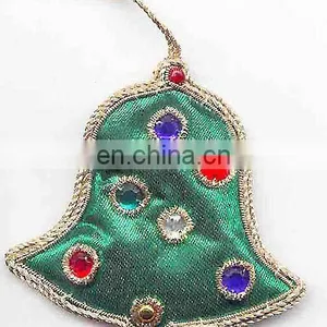 Zari Embroidery Christmas Bell thumbnail-1