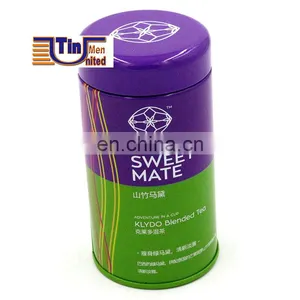 Small Round Tea Tin Box thumbnail-1