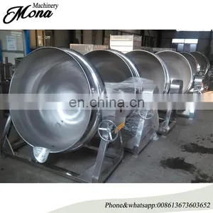 Stainless Steel Tilting Heating Industrial Electric Hot Oil Jacketed Kettle Price for Food thumbnail-1