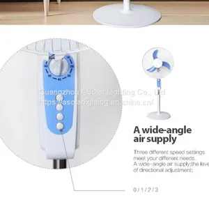 New Design Rechargeable Electrical Powered 12v dc Stand Solor Power Cooling Mini Fan thumbnail-3
