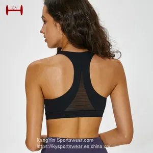 Wholesale Women Yoga Sports Bra For Training Nylon Spandex Workout Clothing Manufacturer thumbnail-3