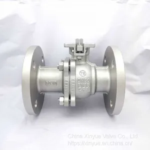 Stainless Steel Pneumatic Ball ValvePneumatic Ball Valve Stainless Steel Flange Ball Valve Q41F-16P thumbnail-1