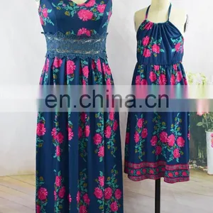 2019 One Piece Fashion Mother Daughter Women Kid Girls Summer Outfits Summer Clothes Costume (this Link for Girls,1-12years) thumbnail-4