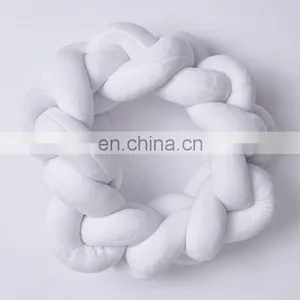 NEW FASHION ROUND Braid Yarn Knitted Knot Ball Plush Throw Pillow - Home Office Sofa Decor thumbnail-3