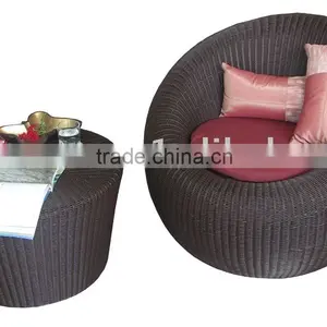 TF0752 Round Lounge Chair, Wicker Rattan Furniture thumbnail-1