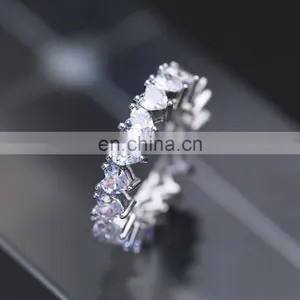 Fashion Custom Design Popular, New Fashion 925 Sterling Silver Bling Bling Baguette Classic Diamond Ring for Women/ thumbnail-1