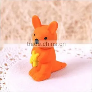 XDDA12 Vivid 3D Animal Kangaroo Shaped Eraser thumbnail-1
