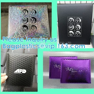 Anti-Shock Slider Air Ziplock Bubble Bag, Colored Bubble Packaging, Makeup Cosmetic Zipper Packaging Pouch thumbnail-4