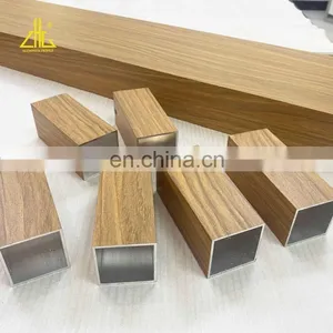 Wood Grain Powder Coating Aluminium Profile Accessories ,new Design Wood Grain Aluminium Sliding Window ,wood Colour Aluminium thumbnail-5