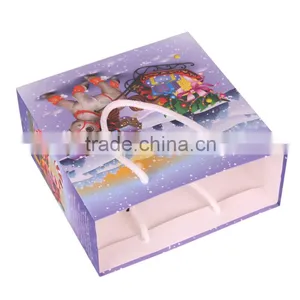 Custom Printed Low Cost Christmas Paper Bag Printing Service Quality Choice thumbnail-3