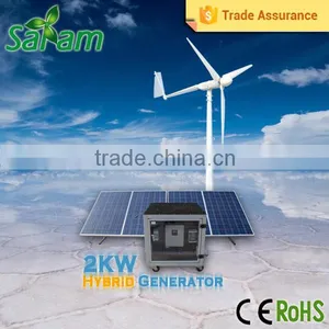2000W Home Use off Grid Hybrid Solar Wind Power System thumbnail-1
