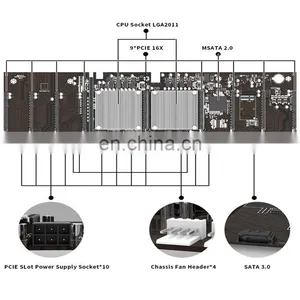 Selling X79 Mainboard Socket Pc Computer Mother Board Support For Intel Cpu Ddr3 Motherboard X79-5gpu thumbnail-4