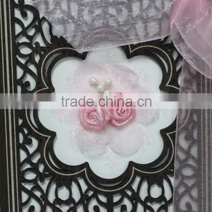 Wholesale Wood Laser Cut Lovely Handmade Wedding Card Designs thumbnail-4