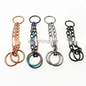 Custom Silver Metal Adjustable Martingale Dog Collar Chain thumbnail-3