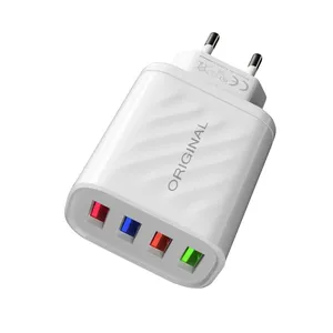 2022 Wholesale Fast Charging 4USB Quick Charge Usb Car Charger for Mobile Phone thumbnail-1