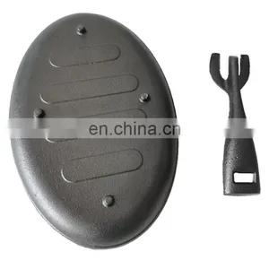 Wholesale Oval Cast Iron Skillet With Wooden Tray Non Stick Pan Sizzle Platter thumbnail-5