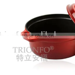 Factory Price Trionfo Antique Cast Iron Red Enamel Pot thumbnail-2