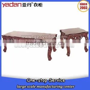 Square Wood Tea Table Furniture, Unique Coffee Tables Set Made in China thumbnail-1