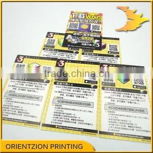 Custom Scratch Serial Numeber Cards. thumbnail-4