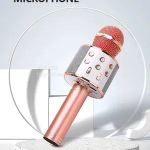 Portable ABS Karaoke Handheld Microphone BT Radio Speaker Consender Handheld Studio Microphone for Smartphone thumbnail-5