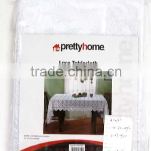 White Solid Elegant Lace Tablecloth for Wedding Quality Choice thumbnail-2