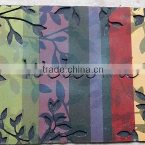 Flocked Rubber Door Floor Mat thumbnail-1