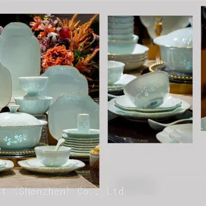 Jingdezhen High-temperature Exquisite Porcelain Tableware Set From Boutique Gift thumbnail-2